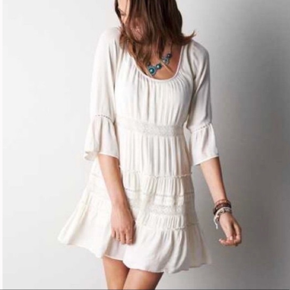 American Eagle boho peasant dress